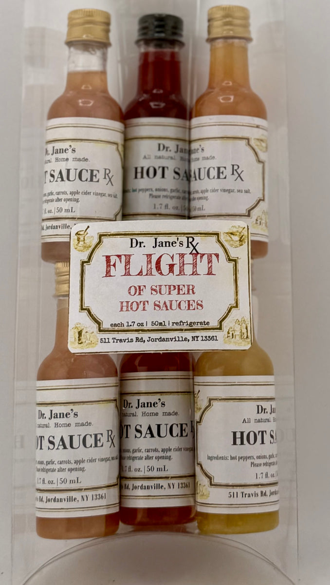 Dr Jane s Rx FLIGHT Of Hot Sauce Minis Black Cat Dr Jane s Rx FLIGHT Of Hot Sauce Minis Black Cat