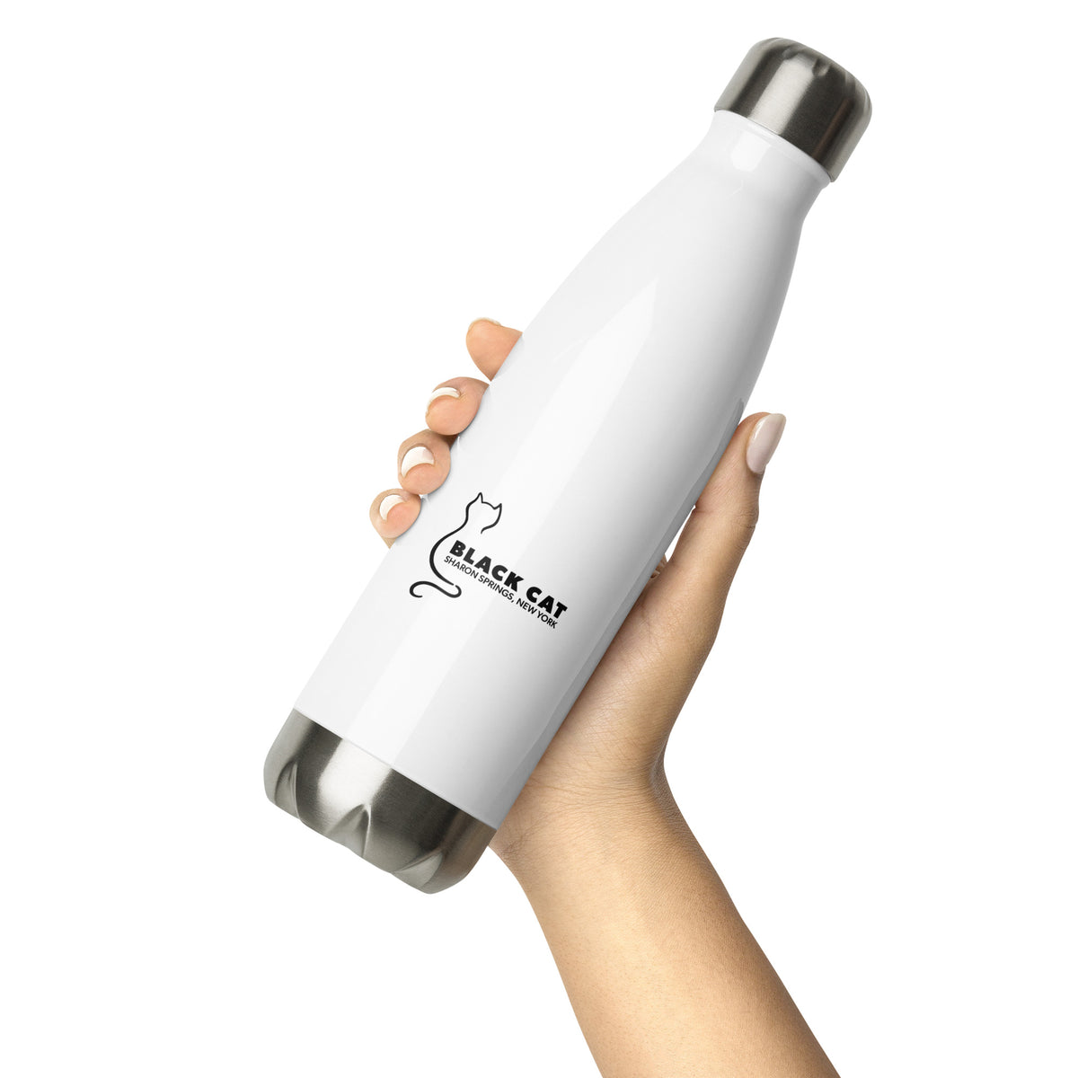 Cat stainless steel water bottle top
