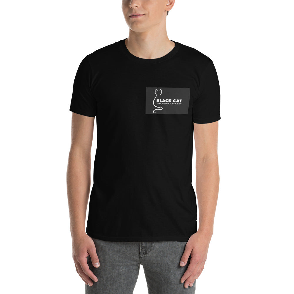 Black Cat T-Shirt Short-Sleeve Black, for all
